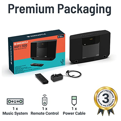 Wall Mountable Bluetooth CD Player | Hi-Fi Stereo System