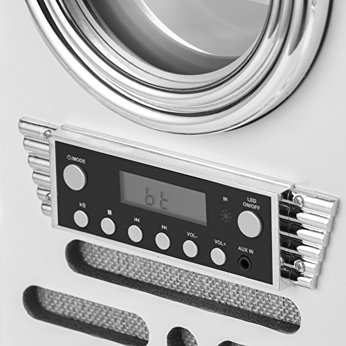 iTek Jukebox: CD Player, FM Radio, Bluetooth (White)