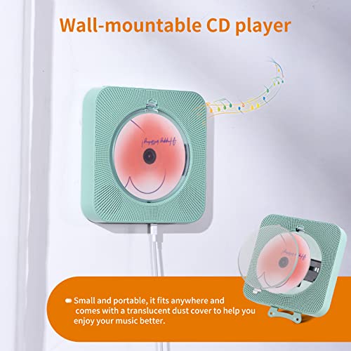 Cute Green Bluetooth CD Player: Portable Home Decor