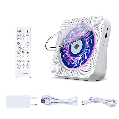 Gueray Bluetooth CD Player with Speakers & Timer