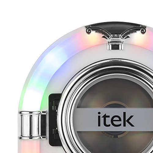iTek Jukebox: CD Player, FM Radio, Bluetooth (White)