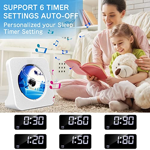 KOVCDVI Home Desktop CD Player with Bluetooth & Remote