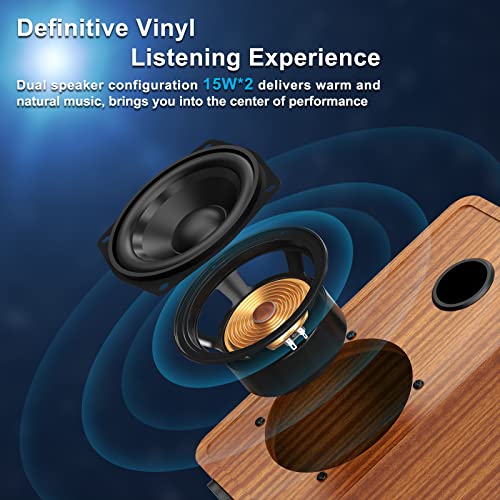 Mersoco Bluetooth Stereo Turntable: Home Entertainment & Decoration