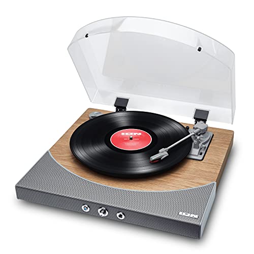 Wireless Bluetooth Turntable - Natural Wood Finish