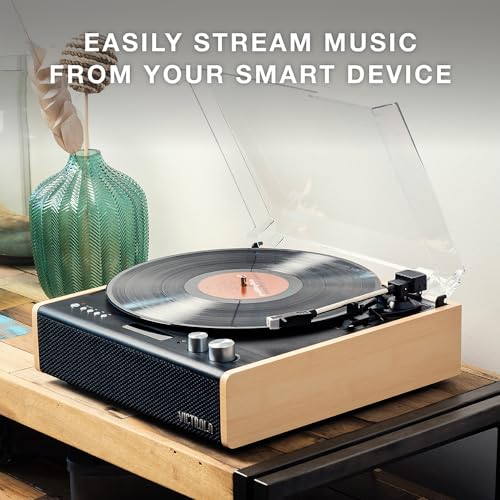 Bluetooth Turntable with Audio-Technica Cartridge | Bamboo | VTA-72