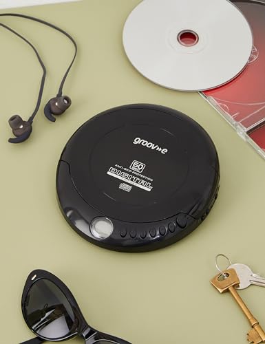 Groov-e Compact CD Player - Retro Portable Music