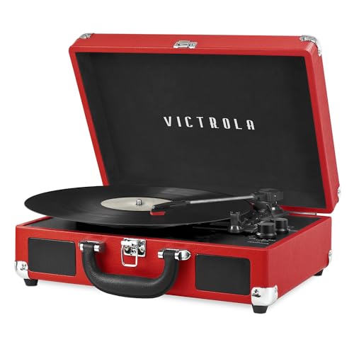Victrola Journey Bluetooth Suitcase Record Player - Red