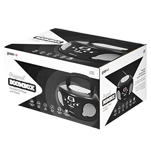 Portable CD Player with Radio - Groov-e Original Boombox