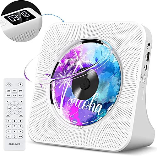 Bluetooth CD Player with HiFi Speakers, FM Radio