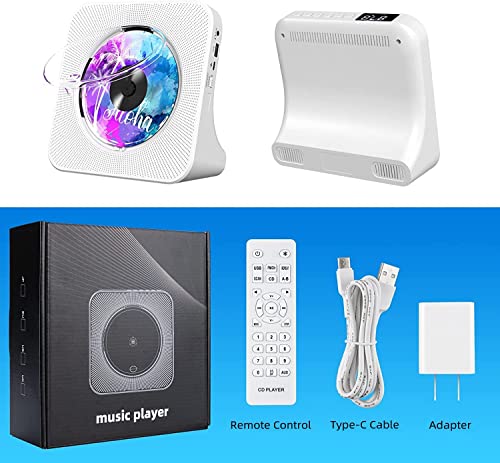 Bluetooth CD Player with HiFi Speakers, FM Radio