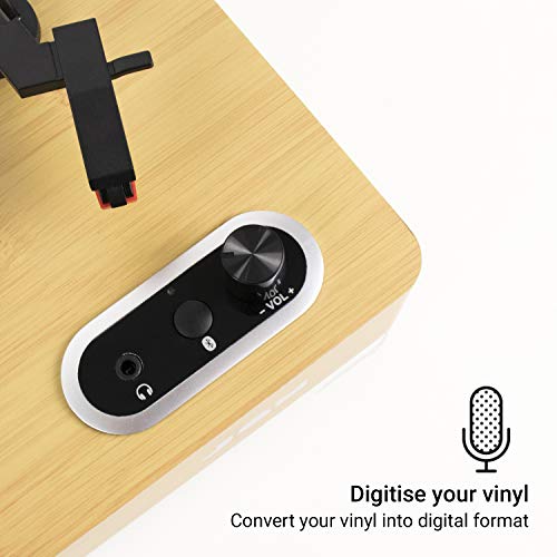JAM Wireless Vinyl Record Player - Woodgrain