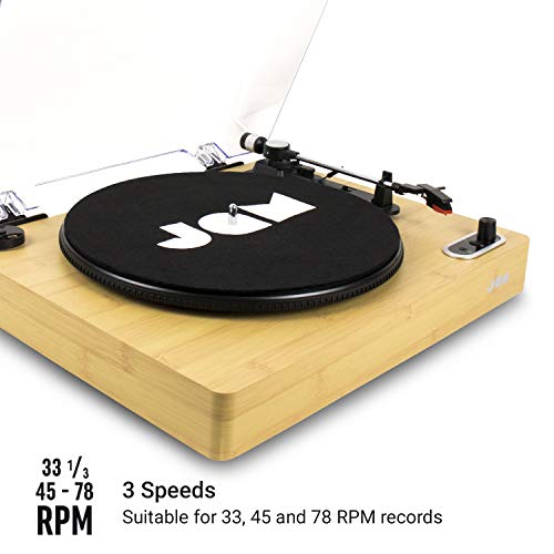 JAM Wireless Vinyl Record Player - Woodgrain