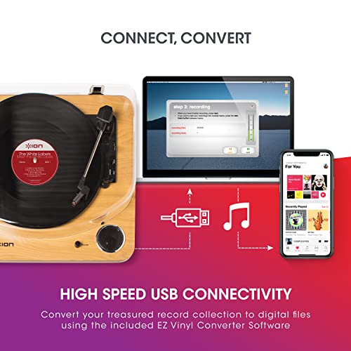 ION Audio Max LP - Vinyl Record Player with Built-In Speakers