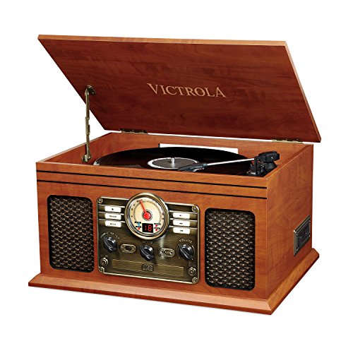 Victrola 6-in-1 Bluetooth Record Player | Multimedia Center