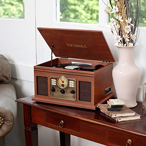 Victrola 6-in-1 Bluetooth Record Player | Multimedia Center