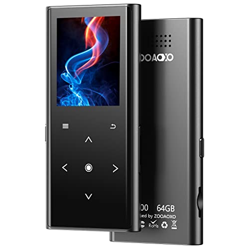 ZOOAOXO 64GB Bluetooth MP3 Player, HiFi Sound