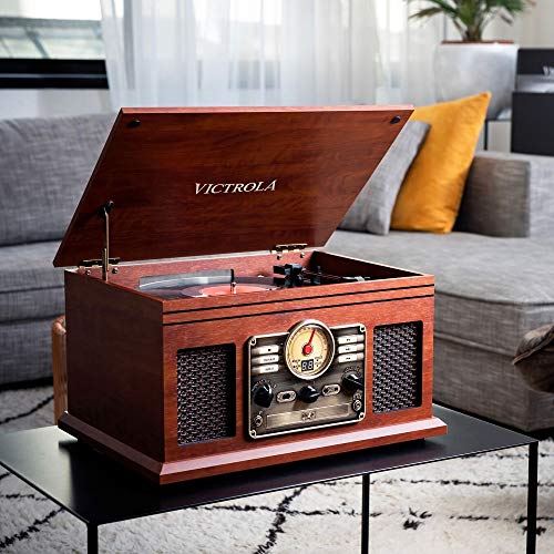 Victrola 6-in-1 Bluetooth Record Player | Multimedia Center