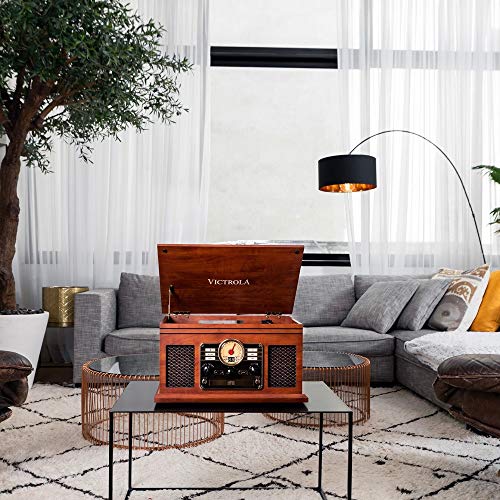 Victrola 6-in-1 Bluetooth Record Player | Multimedia Center