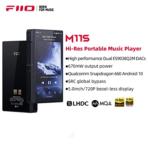 FIIO M11S Hi-Res MP3 Music Player, Android 10 Snapdragon