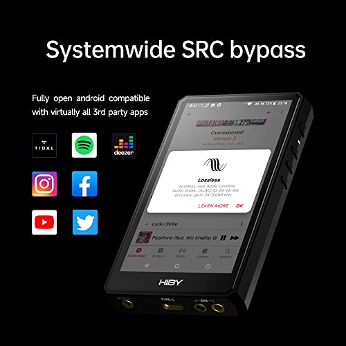 HiBy R5 Gen 2 Audio Player - High Impedance, Low Heat Generation
