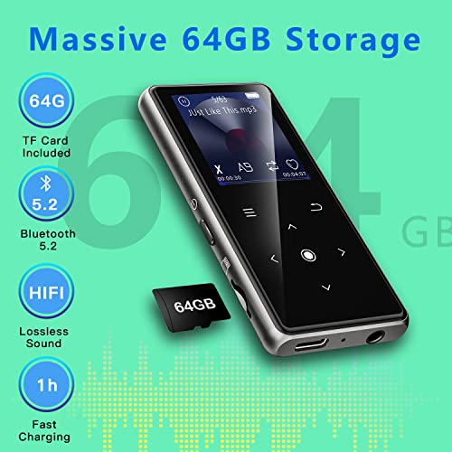 Bluetooth MP3 Player with Built-in Speaker, FM Radio