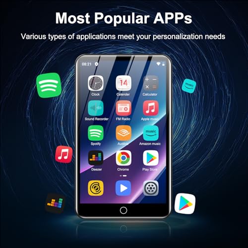 ZAQE 80GB MP3 Player: Bluetooth, WiFi, Touchscreen