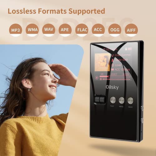 Oilsky HiFi Lossless Music Player, 64GB, Black