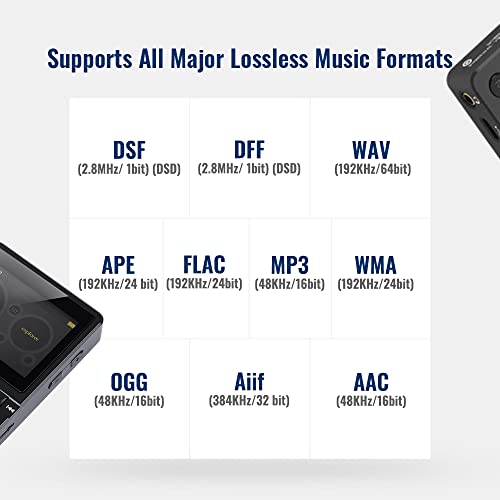 Bluetooth HiFi MP3 Player - High Resolution, Lossless