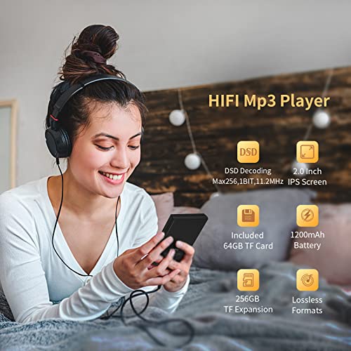 Oilsky HiFi Lossless Music Player, 64GB, Black