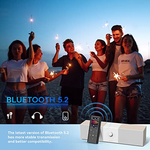 ZOOAOXO 64GB Bluetooth MP3 Player, HiFi Sound