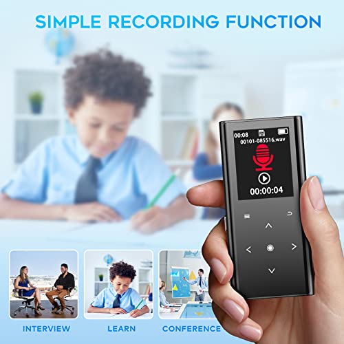 ZOOAOXO 64GB Bluetooth MP3 Player, HiFi Sound