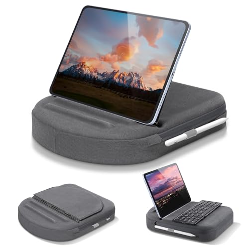 Adjustable Tablet Pillow Stand with Stylus Holder