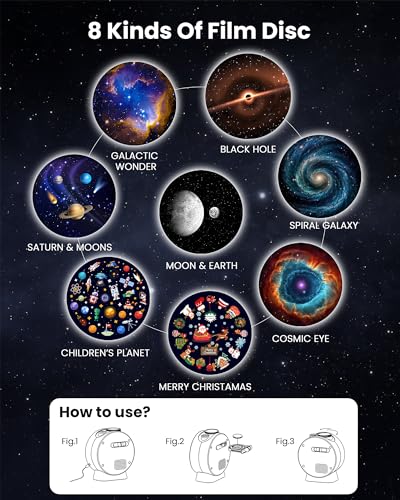 MERTTURM Projector: Galaxy Star + BT Speaker & White Noise
