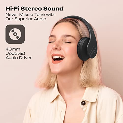 PowerLocus Bluetooth Over-Ear Headphones - Black