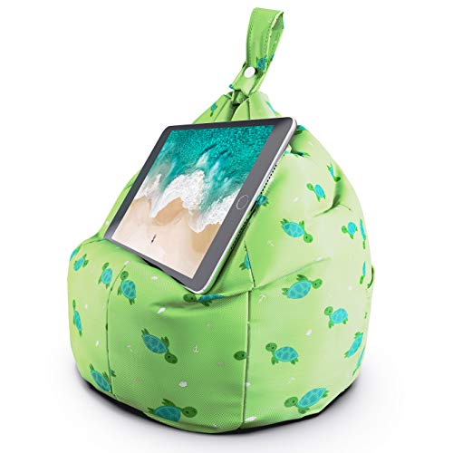 Green Turtle Tablet & iPad Stand with Storage