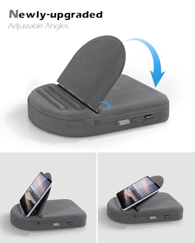 Adjustable Tablet Pillow Stand with Stylus Holder