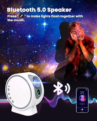 MERTTURM Projector: Galaxy Star + BT Speaker & White Noise
