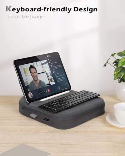 Adjustable Tablet Pillow Stand with Stylus Holder