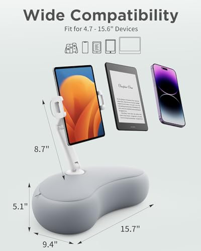 SAIJI 360° Adjustable Pillow Tablet Holder for Gadgets