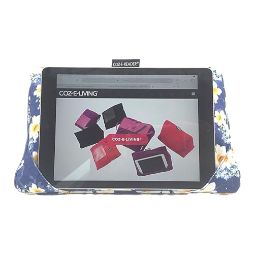 Coz-E-Reader® i-Pad Pillow: Comfy, Floral Gadget Stand