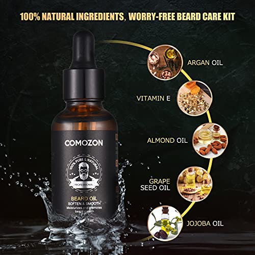 Ultimate 12-in-1 Beard Grooming Kit, Perfect Gift!