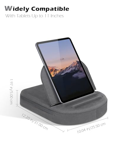 Adjustable Tablet Pillow Stand with Stylus Holder