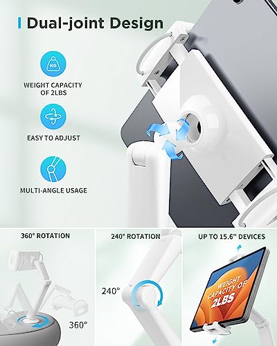 SAIJI 360° Adjustable Pillow Tablet Holder for Gadgets