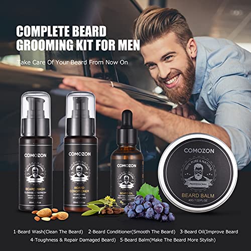 Ultimate 12-in-1 Beard Grooming Kit, Perfect Gift!