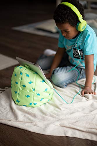 Green Turtle Tablet & iPad Stand with Storage