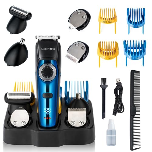 BarberBoss 5-in-1 Grooming Kit: Precision Trimming & Waterproof