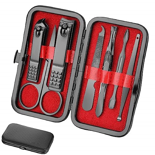 8-in-1 Stainless Steel Manicure Set for Men and Women
