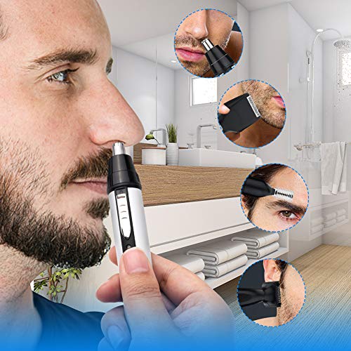 QKURT 4-in-1 USB Nose Hair Trimmer & Grooming Kit
