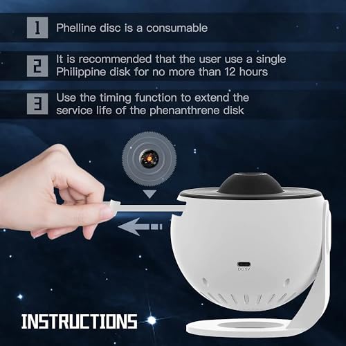 Starry Sky Projector Lamp with 12 Movie Discs