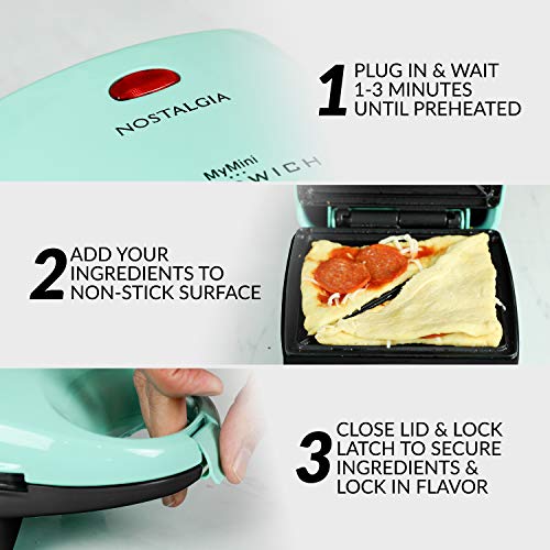 MyMini Sandwich Maker - Pizza Pockets, Paninis, Breakfast